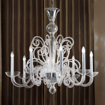 Traditional Murano Glass Chandelier