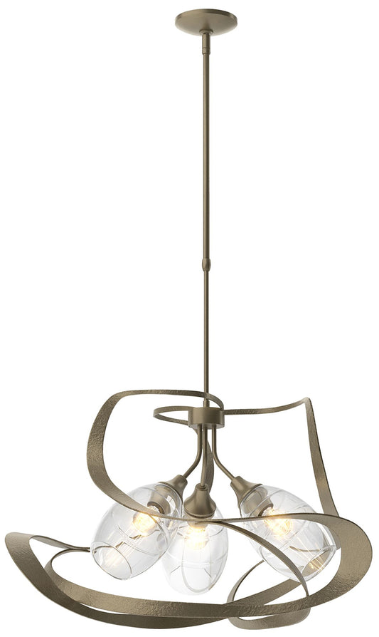 Nest Pendant - Soft Gold Finish - Clear Glass - Standard Height