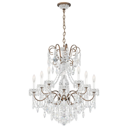 New Orleans 31"H x 28"W 10-Light Crystal Chandelier in Etruscan G