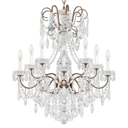 New Orleans 31"H x 28"W 10-Light Crystal Chandelier in Etruscan G
