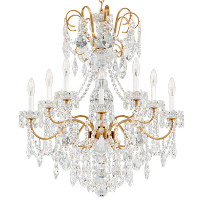 New Orleans 31"H x 28"W 10-Light Crystal Chandelier in Heirloom G