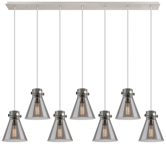 Newton Bell 27.25" Wide 12 Light Matte Black Multi Pendant With Seedy