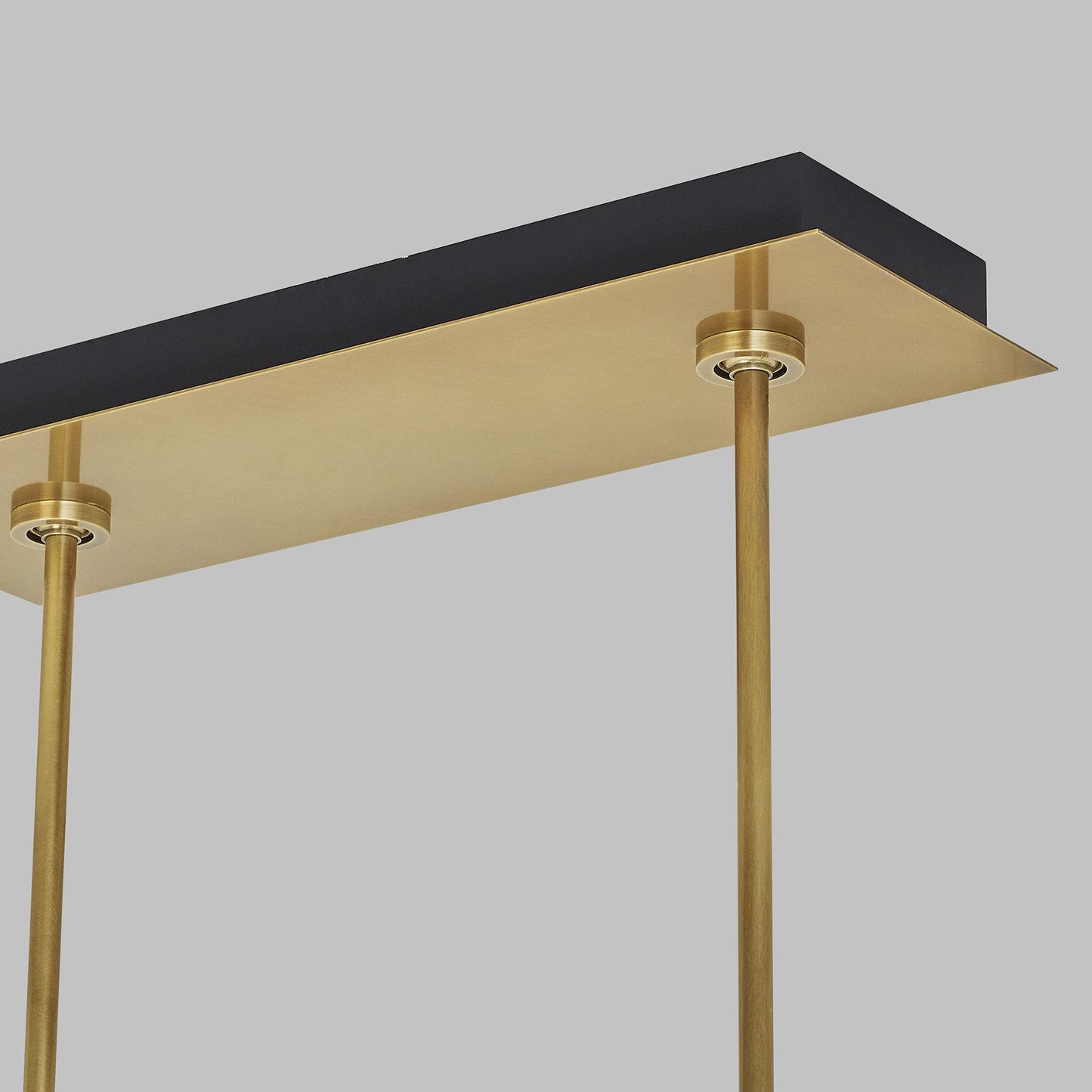 Nyra 72" Wide Plated Brass LED Linear Pendant Light