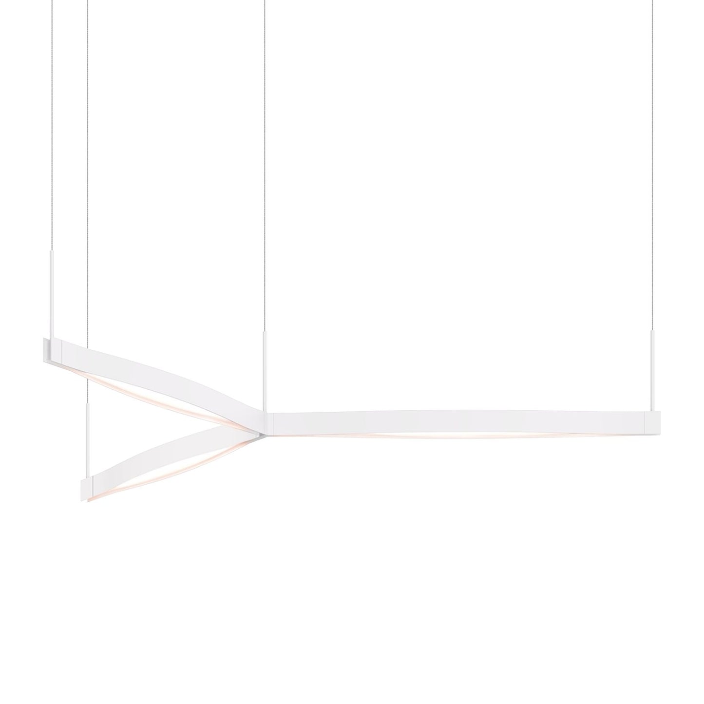 Ola? 55" Wide Satin White LED Kitchen Island Light Pendant