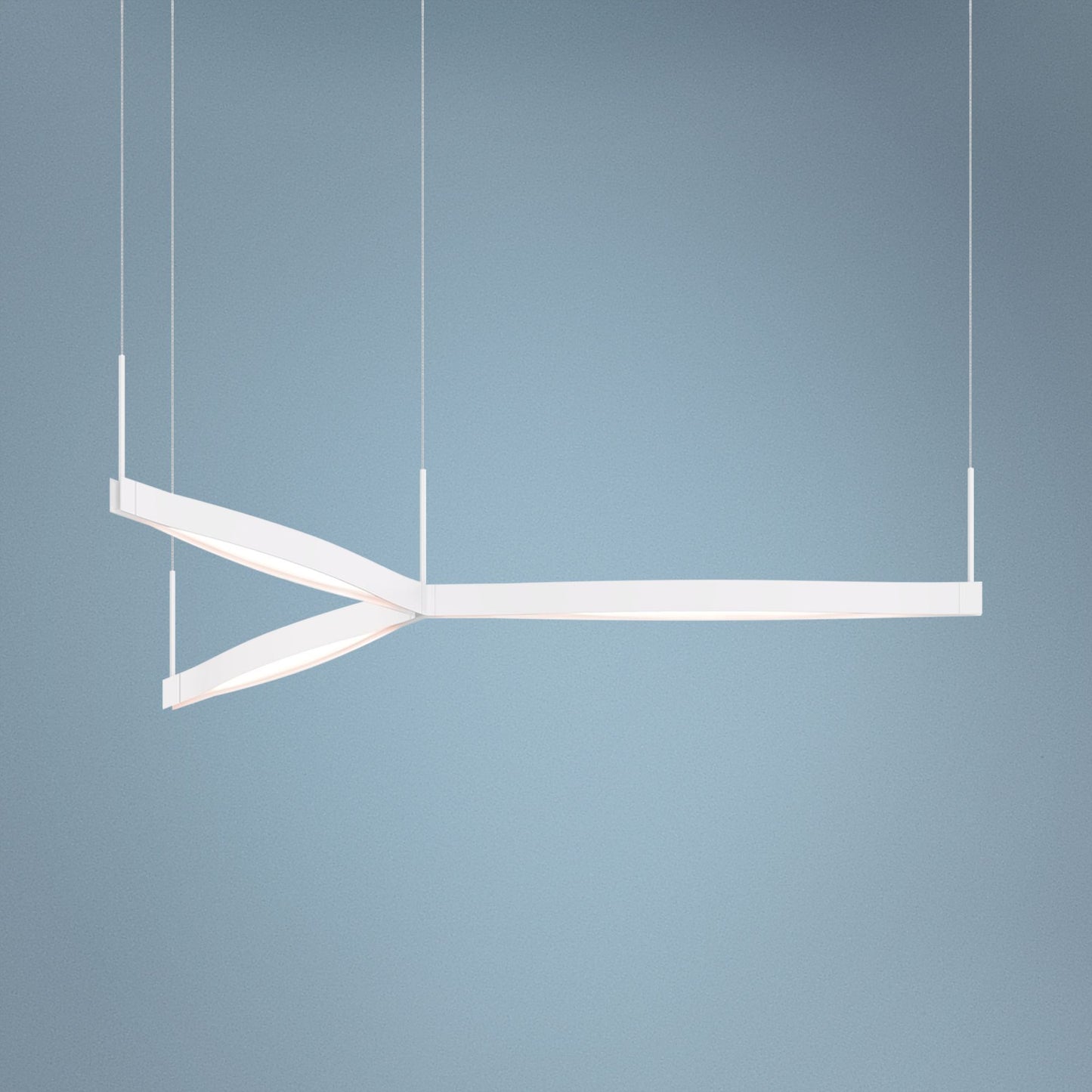 Ola? 55" Wide Satin White LED Kitchen Island Light Pendant