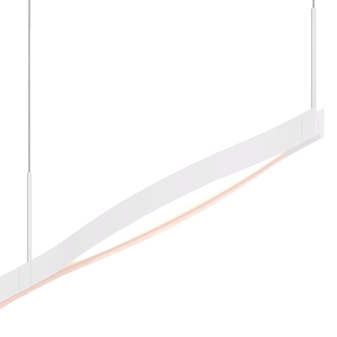 Ola 55" Wide Satin White LED Kitchen Island Light Pendant