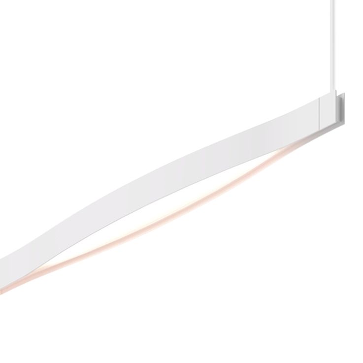 Ola 82" Wide Satin White LED Kitchen Island Light Pendant