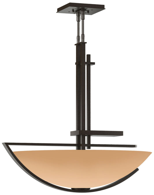 Ondrian 26"W Oil Rubbed Bronze Standard Pendant w/ Sand Glass Shade