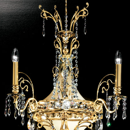 Opulent Crystal Empire Double Wall Light