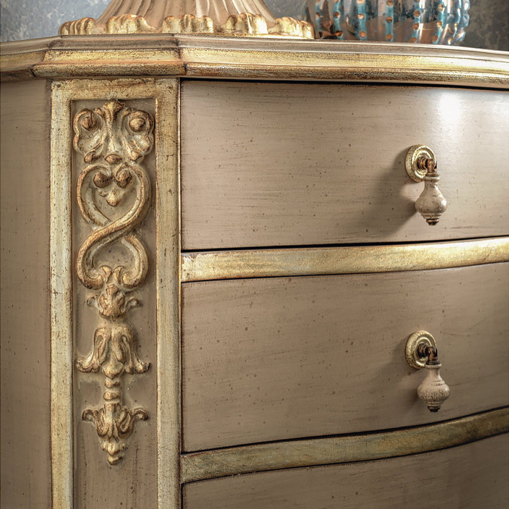 Ornate Classic Style Chest Of Drawers