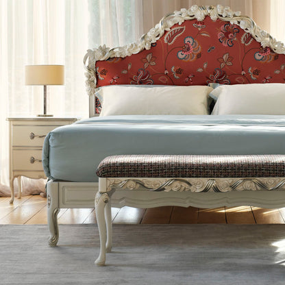 Ornate Classic Style Upholstered Bed