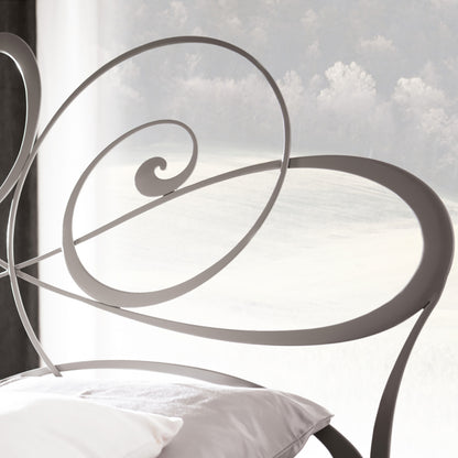 Ornate Iron Bed With Footboard