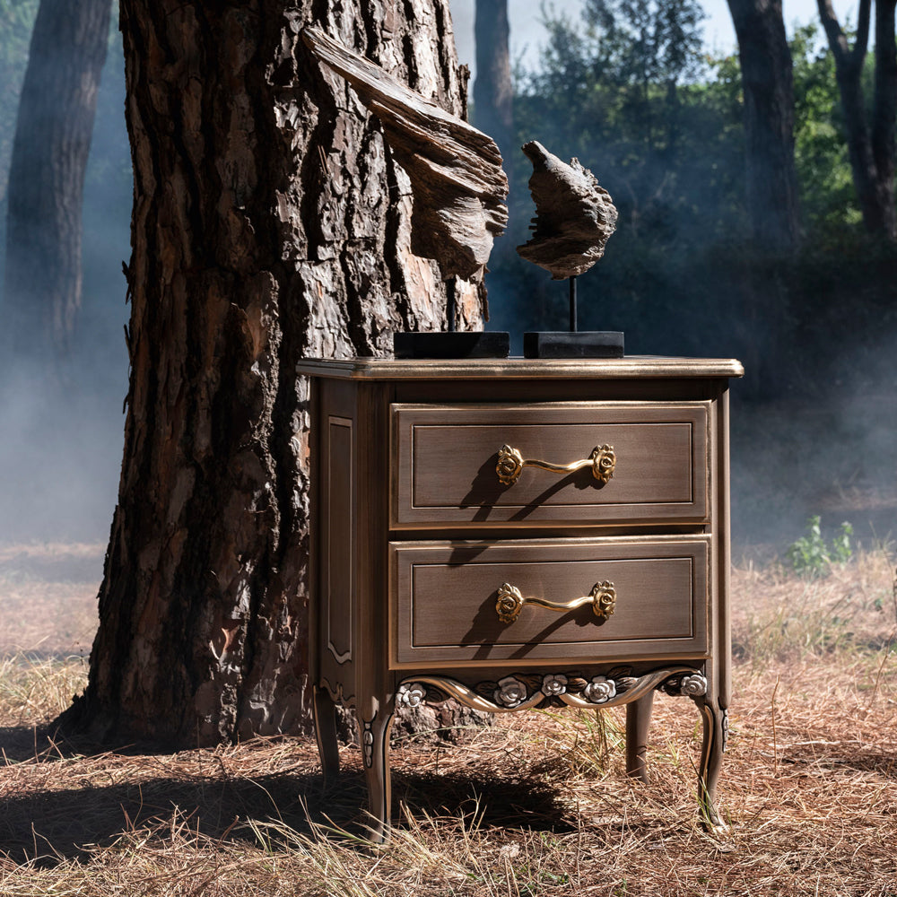 Ornate Louis Style Bedside Cabinet