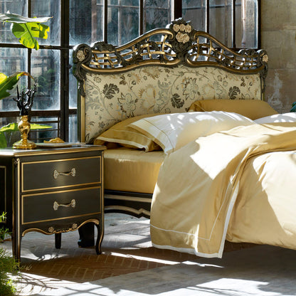 Ornate Upholstered Italian Bed