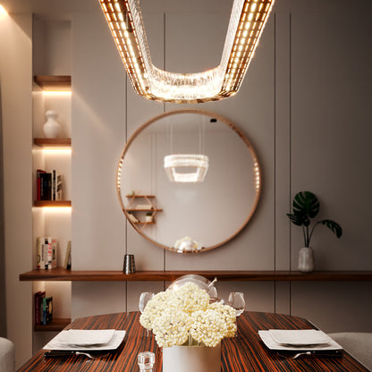 Oval Crystal Chandelier