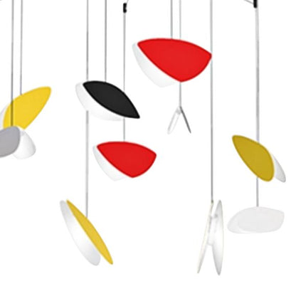 Papillons�?36"W Multi-Color 24-Light LED Pendant Light