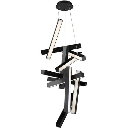 Chaos Chandelier Ceiling Light in 12 49in LED 23 inch Black