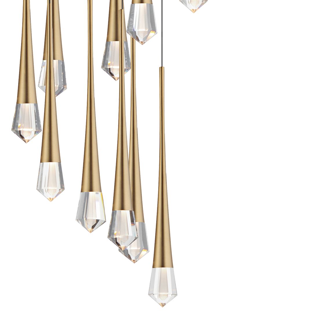 Pierce 16-Light LED Chandelier Gold