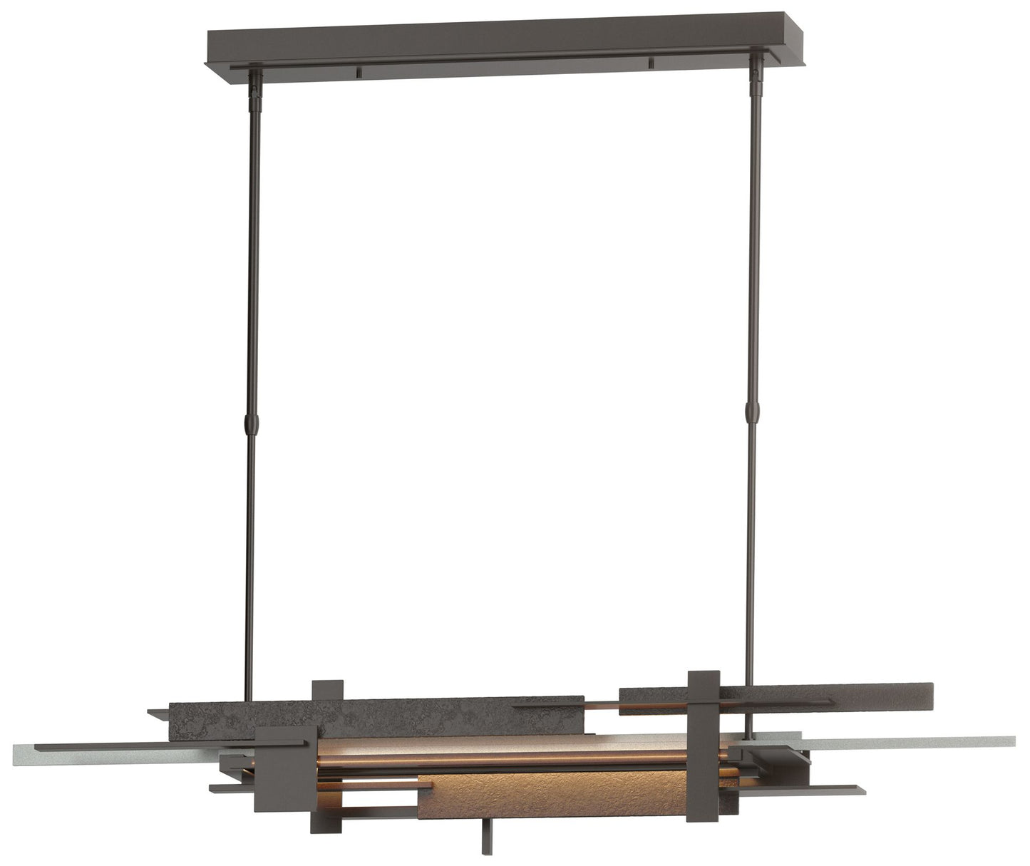 Planar 48.3"W  Accented Oil Rubbed Bronze Standard LED Pendant