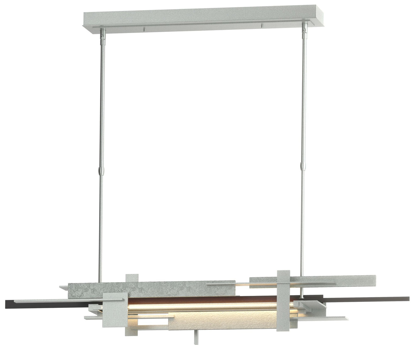 Planar 48.3"W Black Accented Vintage Platinum Standard LED Pendant