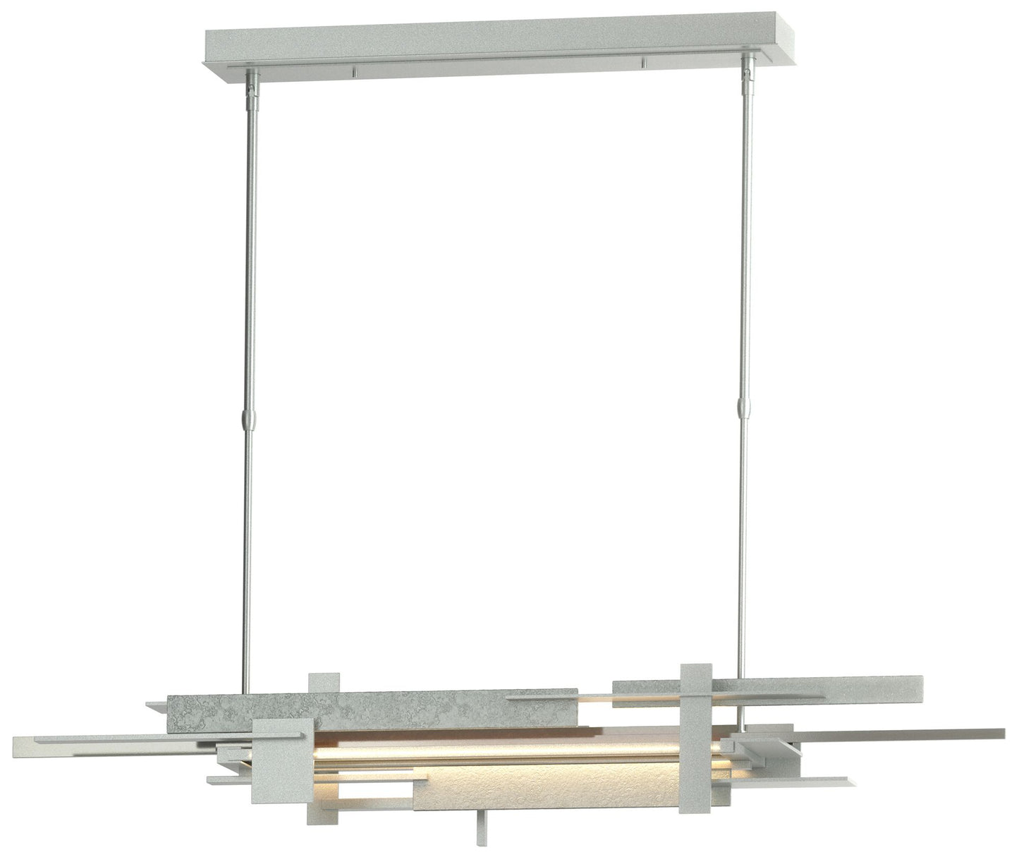 Planar 48.3"W Sterling Accented Vintage Platinum Standard LED Pendant