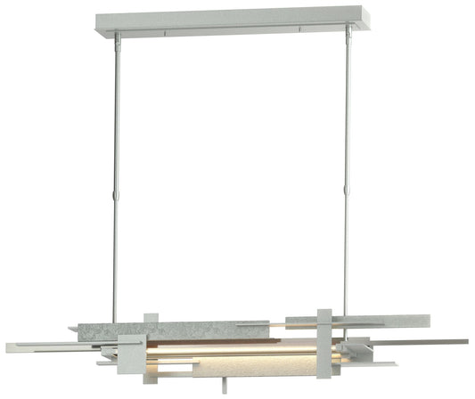 Planar 48.3"W Sterling Accented Vintage Platinum Standard LED Pendant