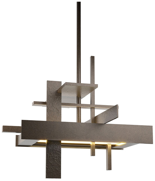 Planar Small LED Pendant - Bronze Finish - Standard Height