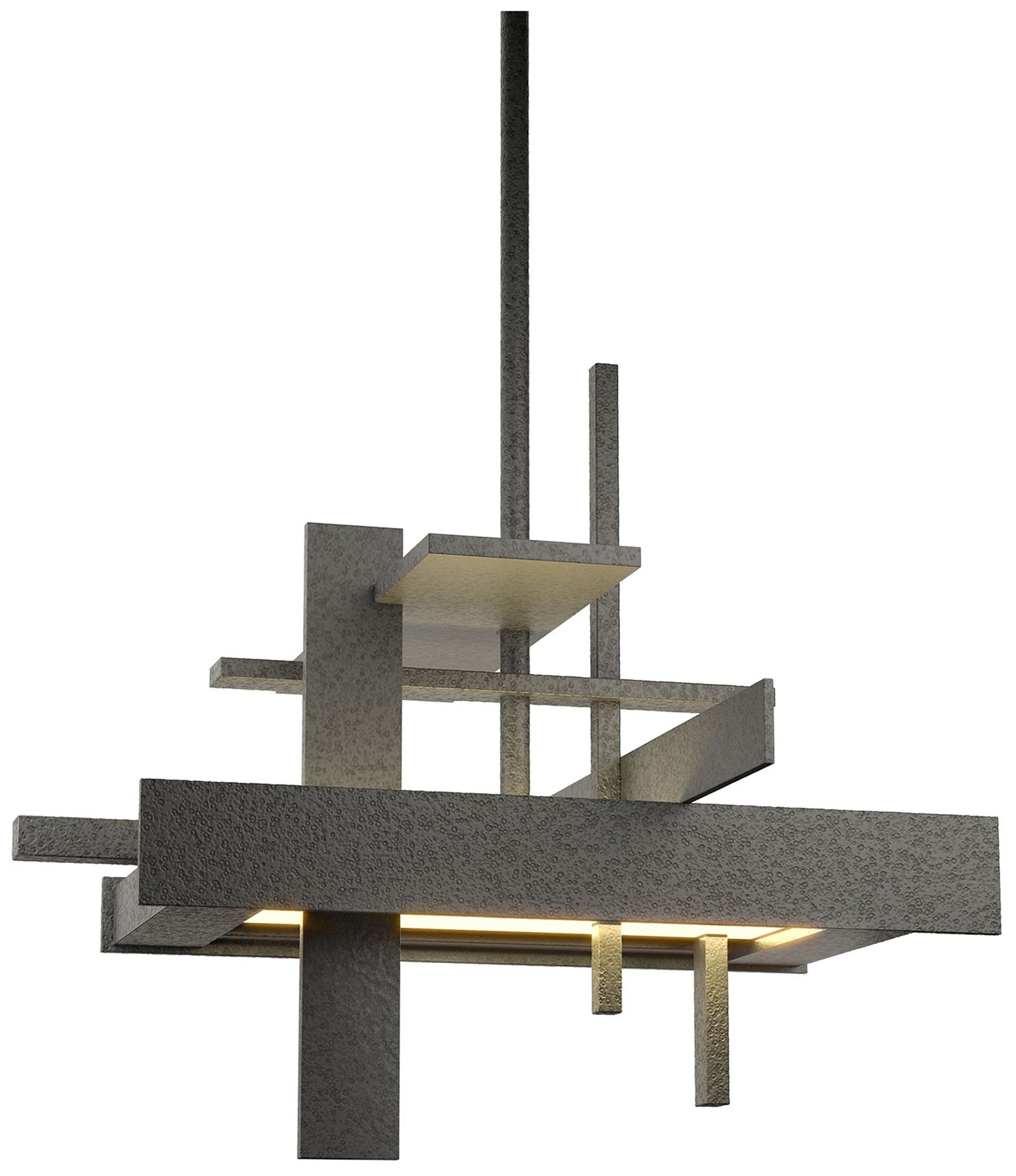 Planar Small LED Pendant - Natural Iron Finish - Standard Height