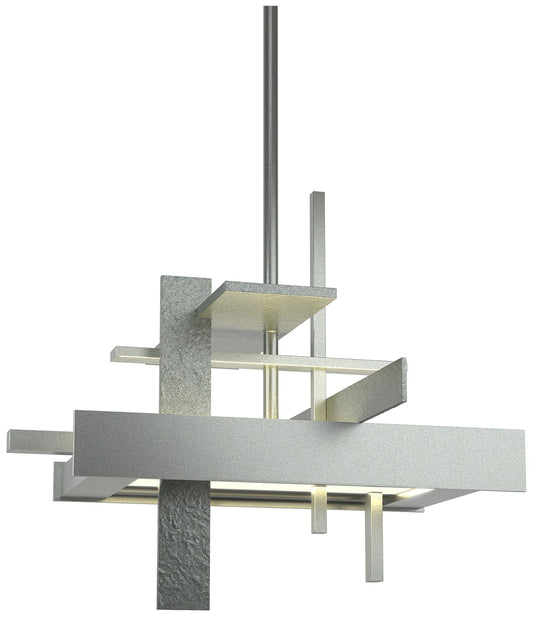 Planar Small LED Pendant - Vintage Platinum Finish - Standard Height
