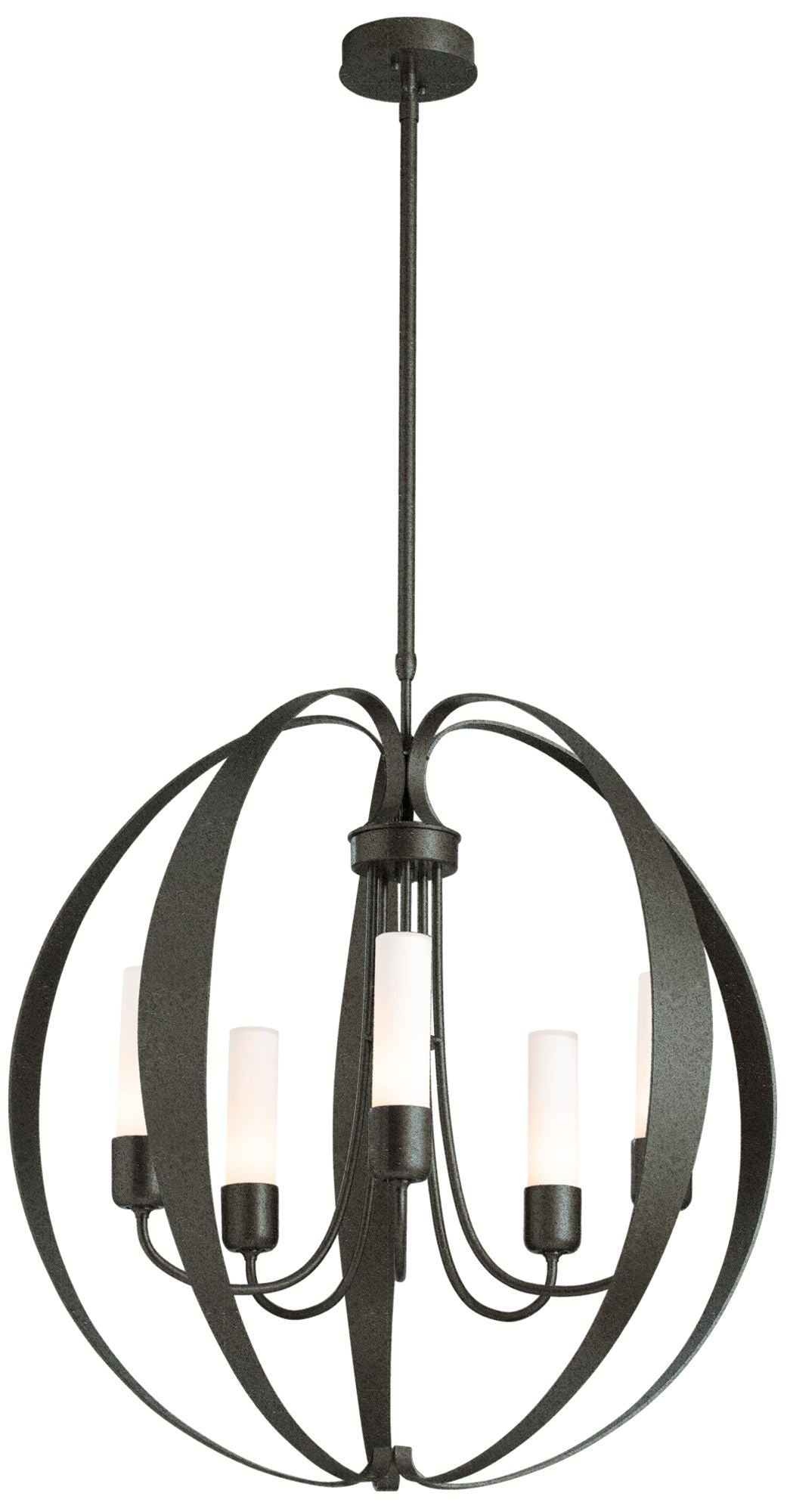 Pomme Outdoor Pendant - Natural Iron Finish - Opal Glass - Standard