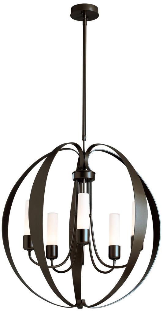 Pomme Outdoor Pendant - Oil Rubbed Bronze Finish - Opal Glass - Standard