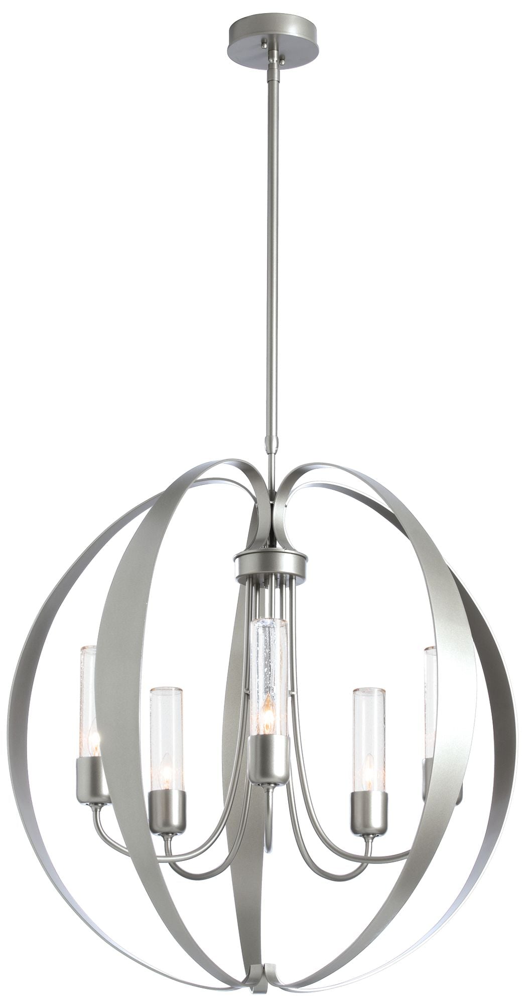 Pomme Outdoor Pendant - Steel Finish - Clear Glass - Standard