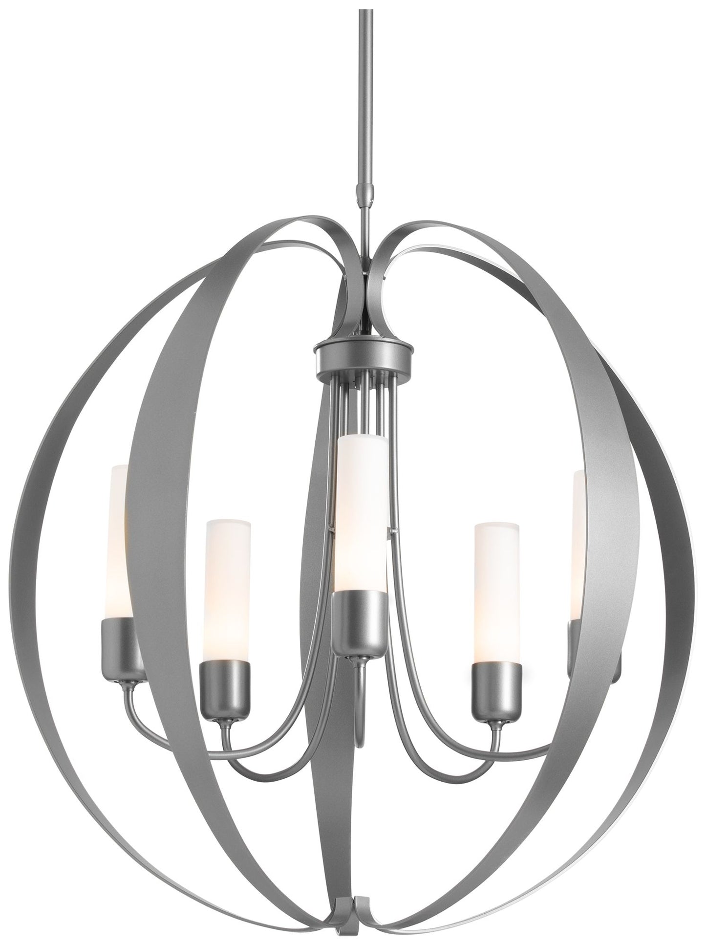 Pomme Outdoor Pendant - Steel Finish - Opal Glass - Standard