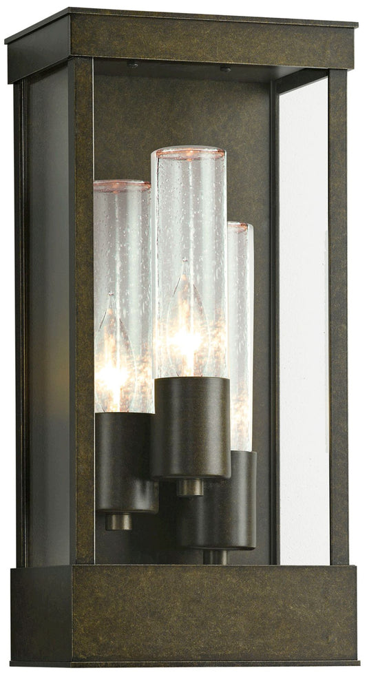 Portico Outdoor Sconce - Bronze Finish - Clear Glass