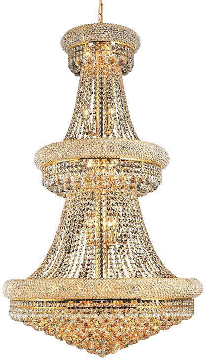 Primo 30" Wide Gold 32-Light Crystal Chandelier