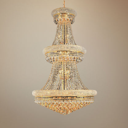 Primo 30" Wide Gold 32-Light Crystal Chandelier