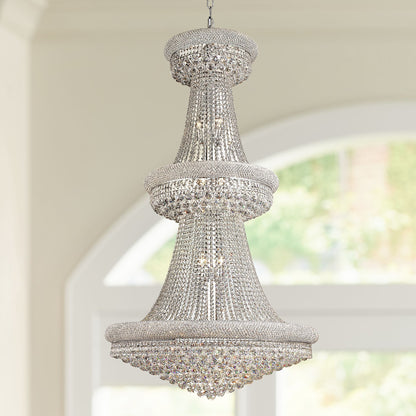 Primo 36" Wide Royal Cut Clear Crystal 32-Light Chandelier