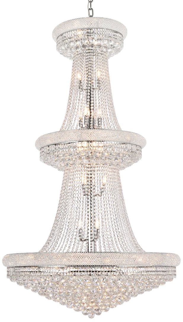 Primo 42" Wide Royal Cut Clear Crystal 38-Light Chandelier