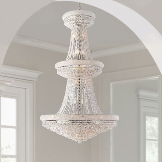 Primo 42" Wide Royal Cut Clear Crystal 38-Light Chandelier