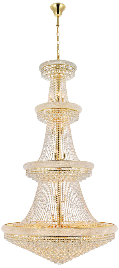 Primo 48" Wide Royal Cut Clear Crystal 42-Light Chandelier