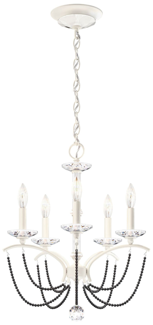 Priscilla 22"H x 18"W 5-Light Crystal Chandelier in White