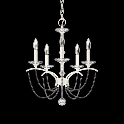 Priscilla 22"H x 18"W 5-Light Crystal Chandelier in White