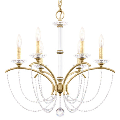 Priscilla 23.5"H x 23.5"W 6-Light Crystal Chandelier in Heirloom