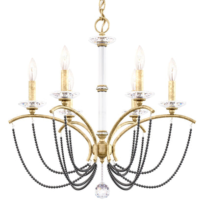 Priscilla 23.5"H x 23.5"W 6-Light Crystal Chandelier in Heirloom