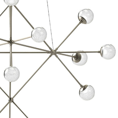 Proton? 40"W Satin Nickel 18-Light LED Pendant Light