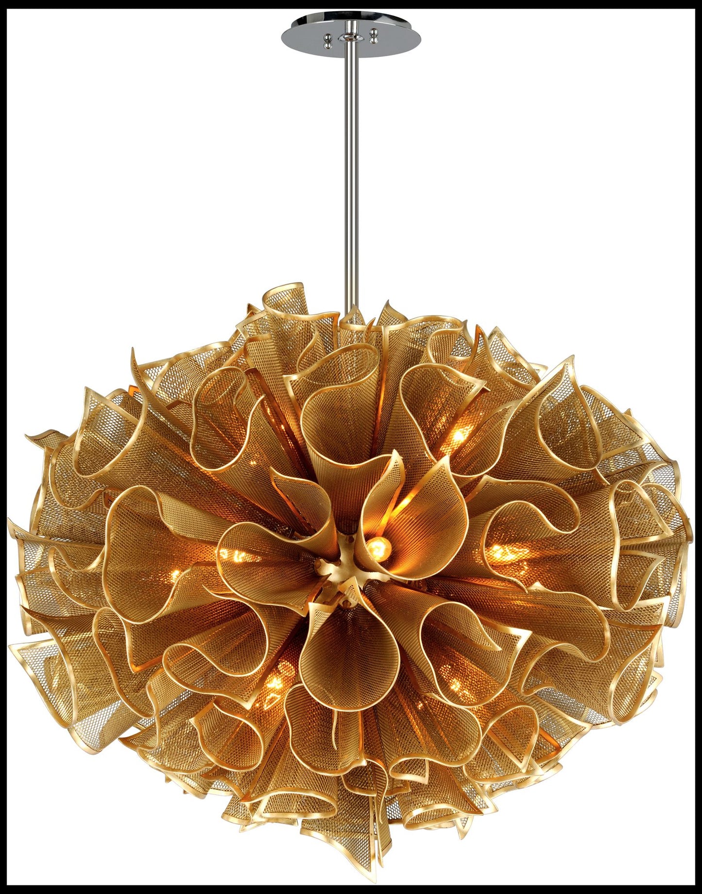 Pulse - 37" Pendant - Gold Leaf Finish