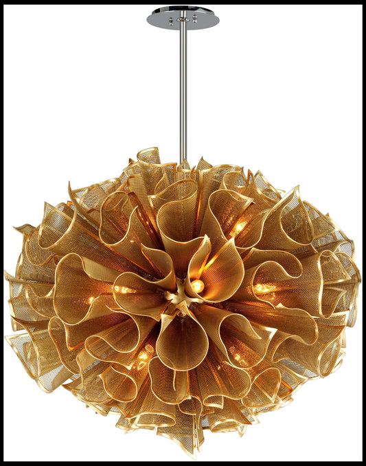 Pulse - 37" Pendant - Gold Leaf Finish