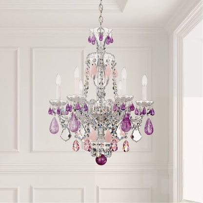 Schonbek Hamilton Rock Crystal 5535 6-Light Chandelier