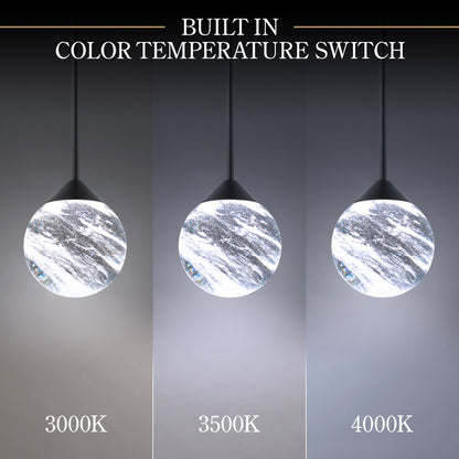 Quest 8"H x 23"W 15-Light Crystal Multi-Light Pendant in Black
