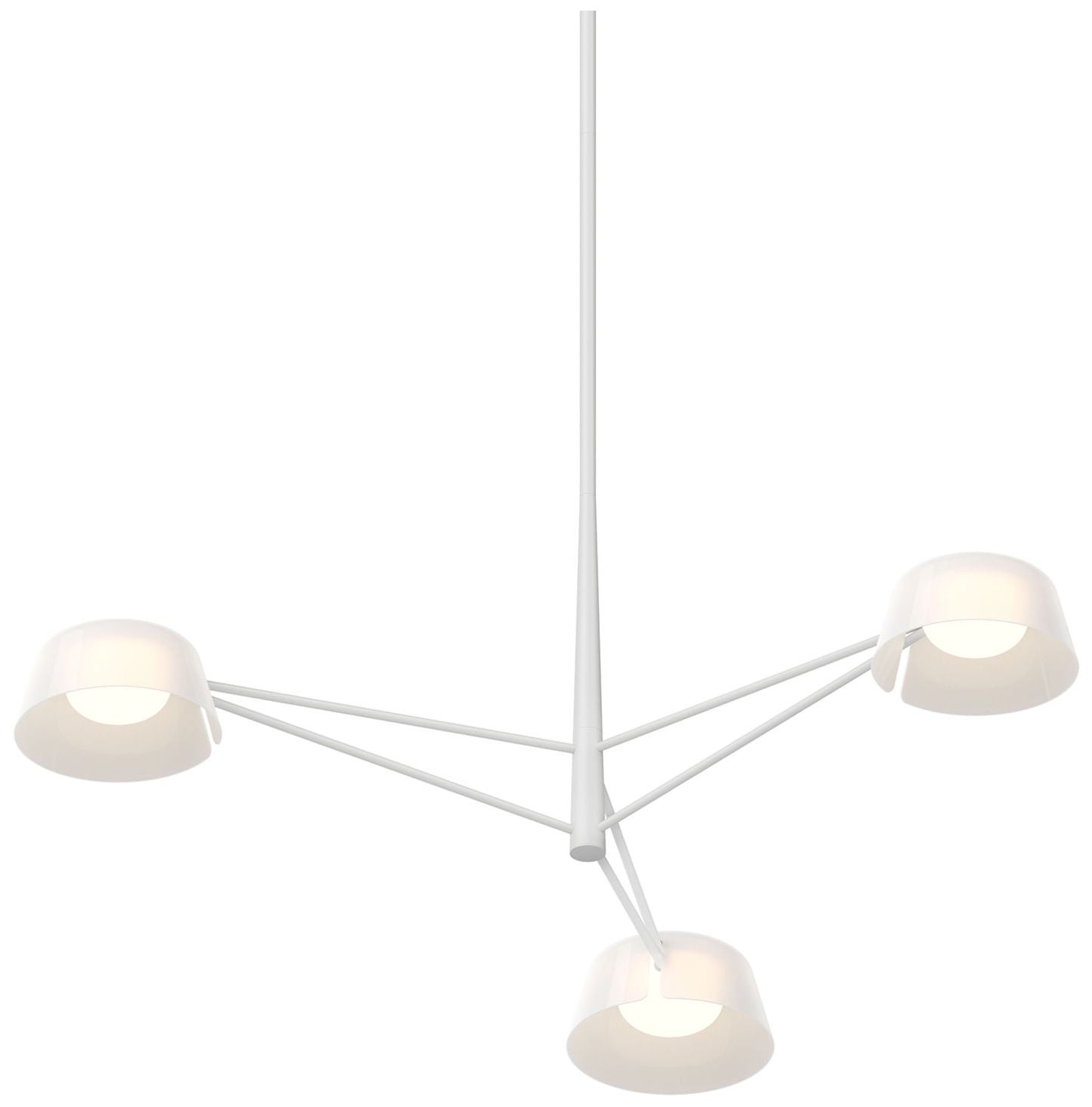 Ray 35.75"W 3-Light Warm Gray Frame Round Chandelier With Opal White S